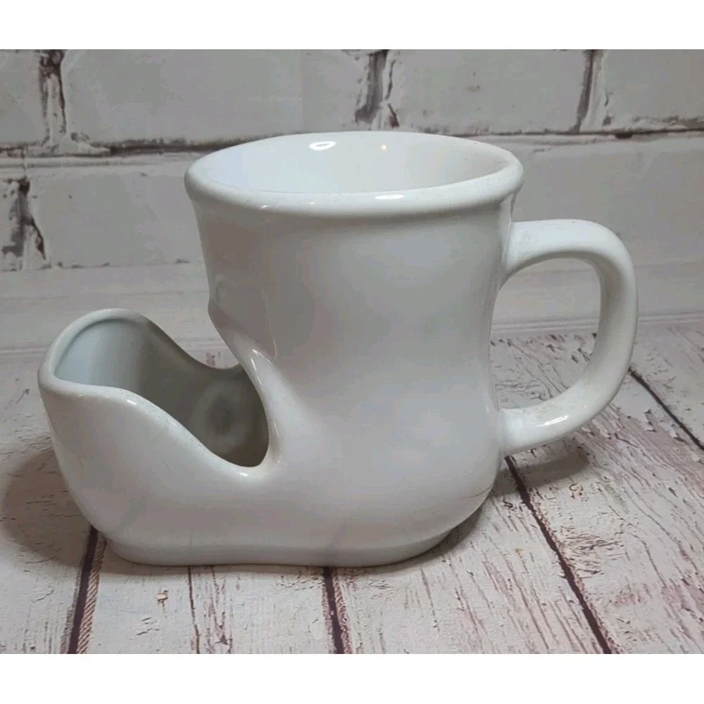 Vintage‎ WADE Mens Shaving Mug Rolls-Royce 1909 White Made In England